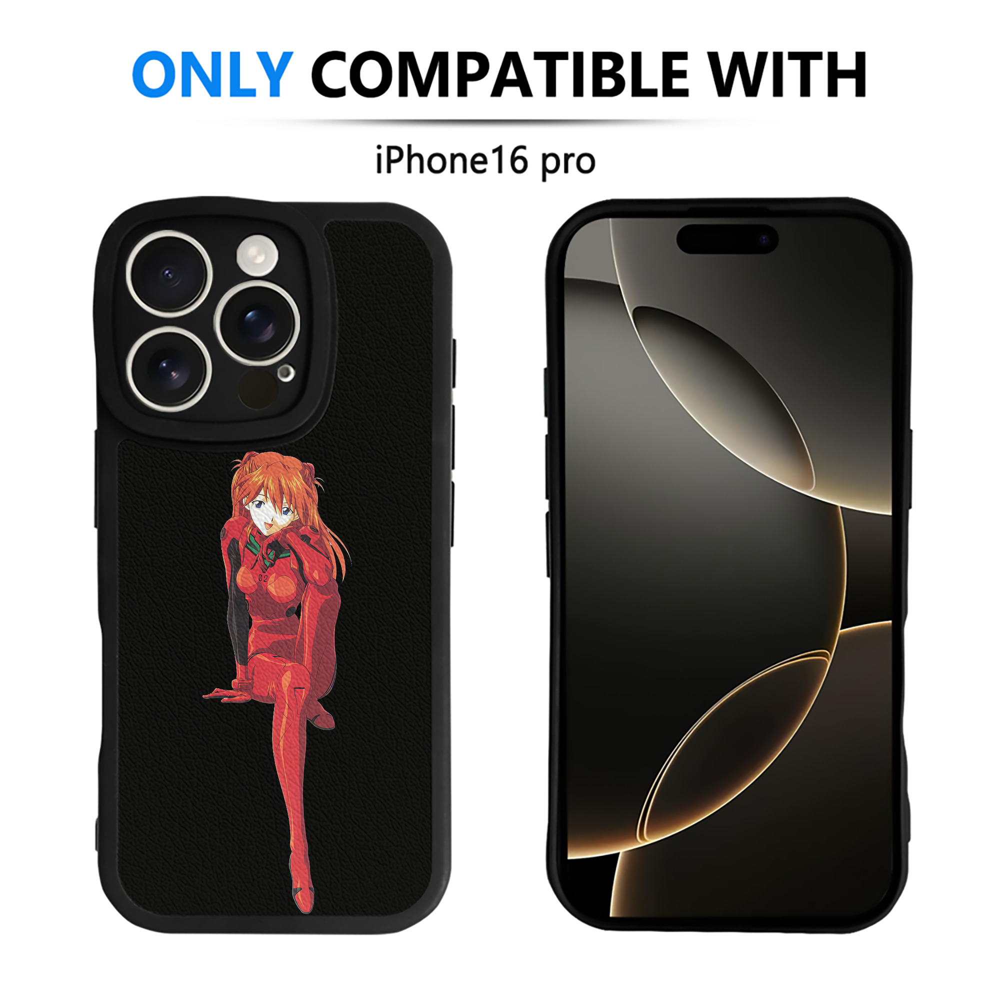 （画像用） EVA 新世紀エヴァンゲリオン 【iPhone 16シリーズ対応】シリコンスマホケース（レザー調） 材質：シリコン